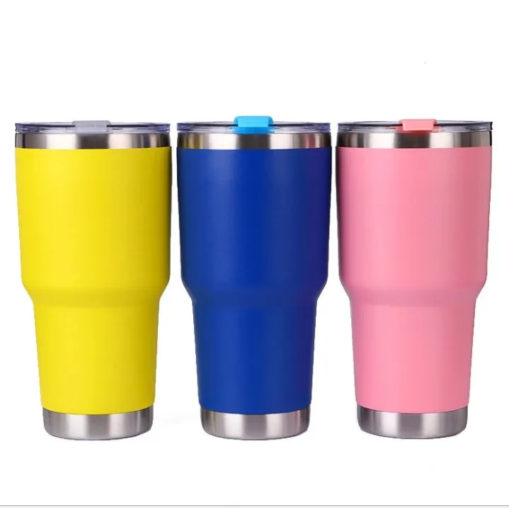 20oz 30oz Double Wall Insulated Stainless Steel Cup,Vacuum Stainless Steel Mug With Lid,Stainless Steel Car Tumbler Camping Mug