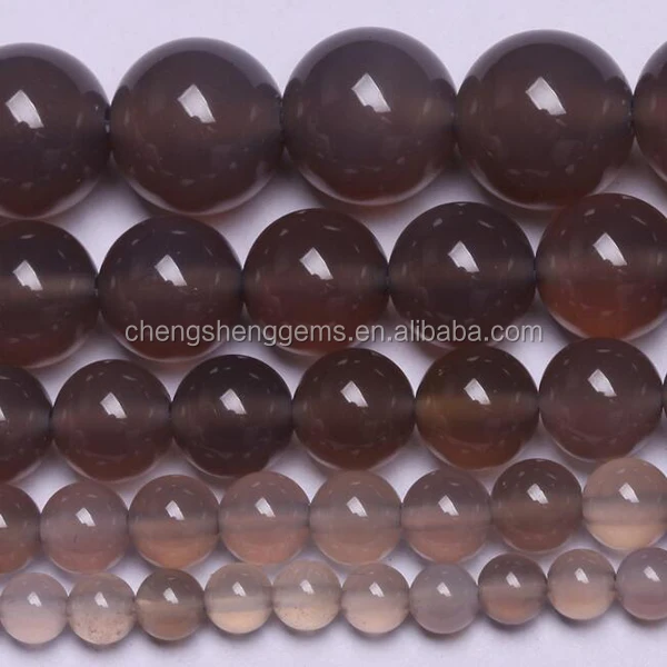 Grey/brown Agate Gemstone Beads for Sale Natural 4-14mm Garment Accessories Grey Yemeni Agate Loose Beads Tibet Agate Stone 10mm
