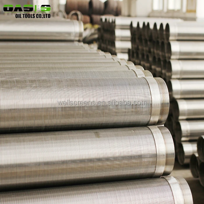 AISI 304/316L PVC Continuous slot wire wrapped water well screens China supplier