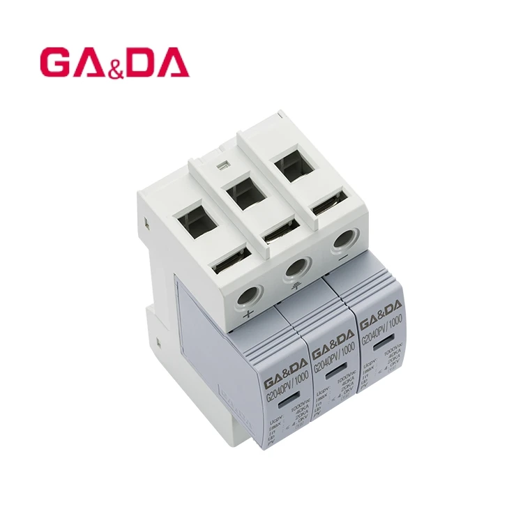 GADA G2040PV-1000 series 1000V DC Imax40KA solar PV Surge Protector