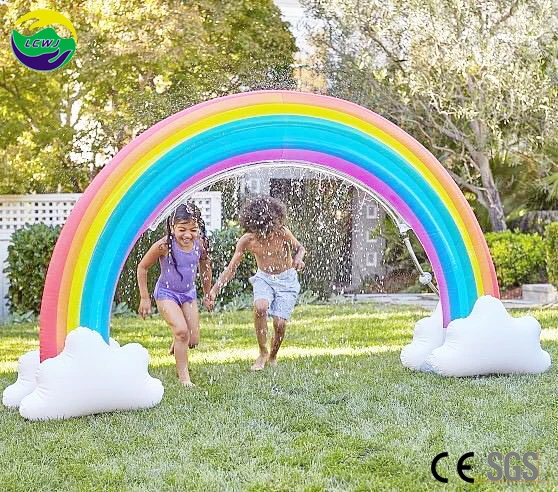 
LC Ginormous Inflatable Rainbow cloud Yard Summer Sprinkler 