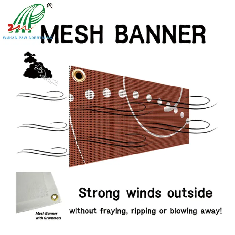 Custom Outdoor Air Mesh Advertising Banner