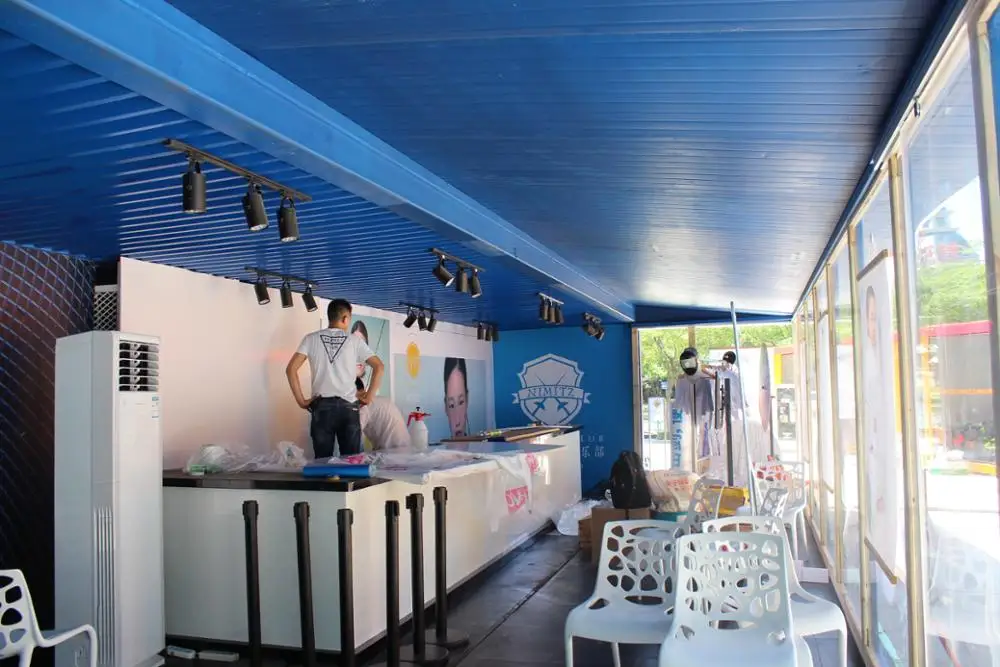 new 40GP container exhibition stage for show