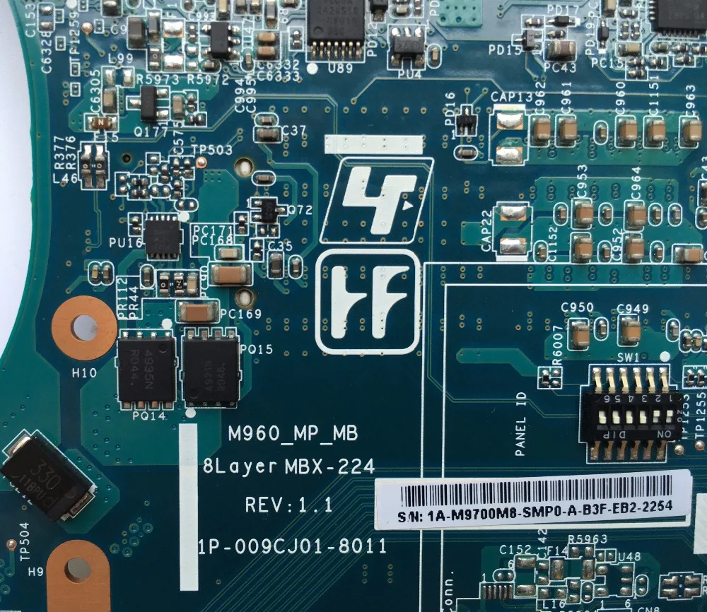 For SONY VPCEB Series MBX-224 laptop motherboard mainboard A1771577A M960 1P-009CJ01-8011 HM55 HD 5650 100% Tested