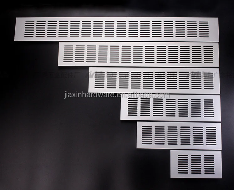 Aluminum grill air vent for kintchen cabinet door