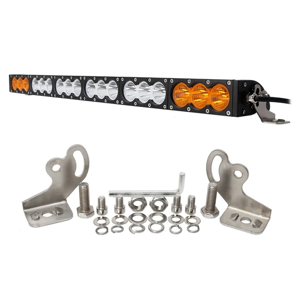 32inch 180W Single Row amber Led offroad Light Bar for truck SUV