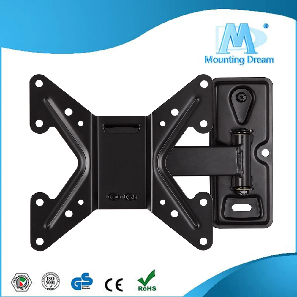 
Swing Arm Lcd Articulating Tv Bracket 26-42 Inch Mounting Dream 5 Years +90°/-90° 200x200mm +5°/-15° 56-214mm 66lbs (30kg) Black 