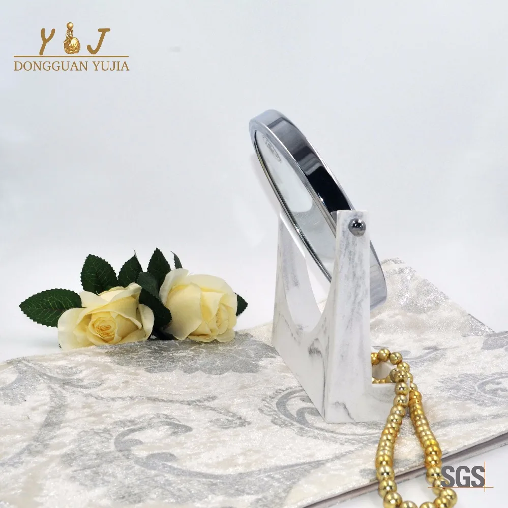 
New Resin Marble Desktop Fancy Decorative Makeup Mirror 