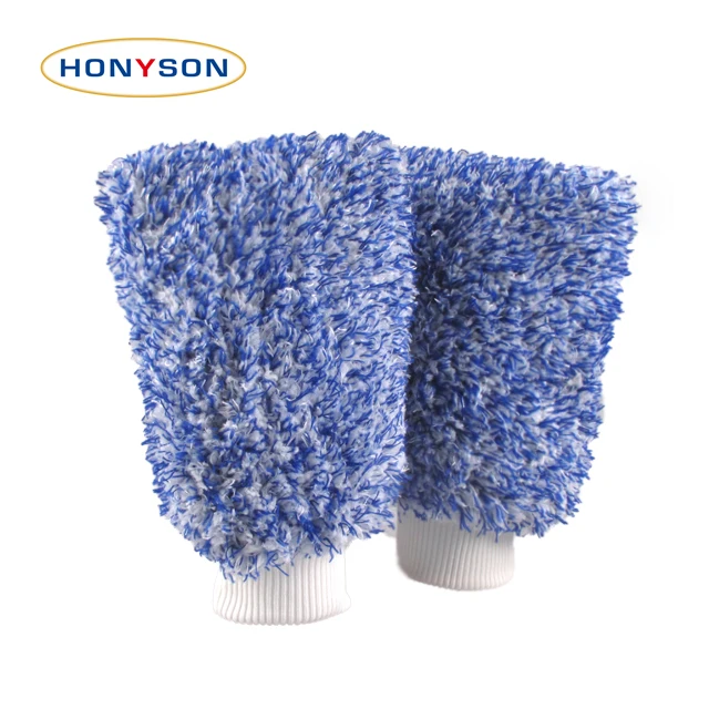 Высококачественная безвредная для автомобиля Лаковая Безворсовая супер мягкая высокая впитывающая многофункциональная Роскошная митенка из микрофибры для мытья автомобиля