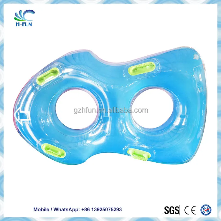 Clear Combine Solid Color Figure 8 Tube for Lazy River Tubing summer waves pool