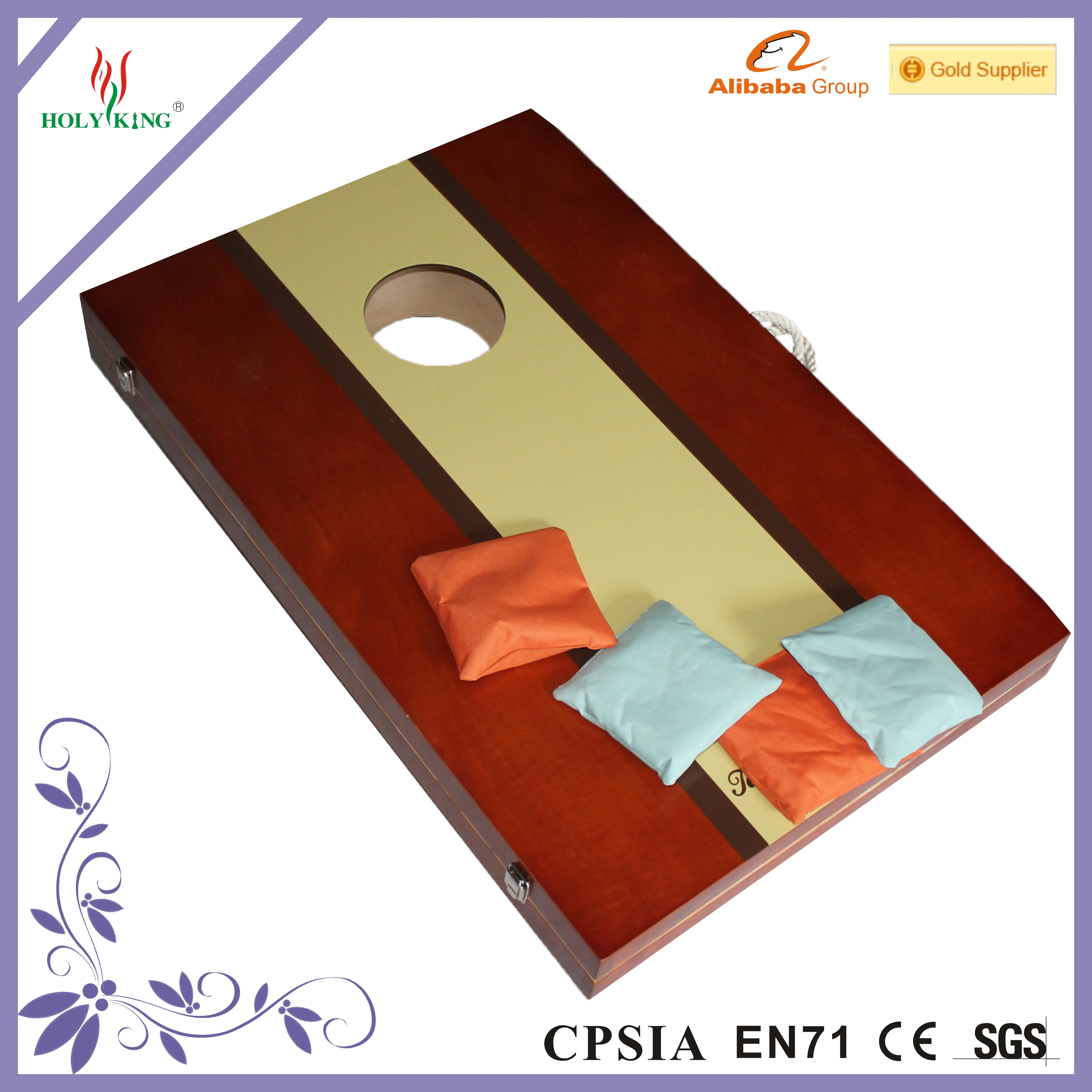 Professional Wooden Bean Bag Toss For Outdoor Game And Garden Games With Sand Bag For Promotion Gift