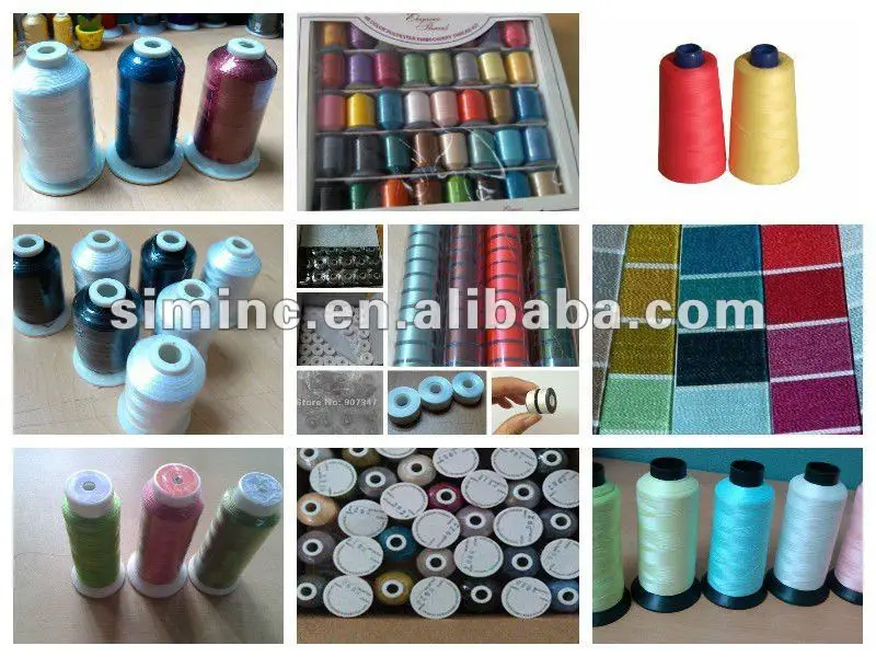 
112 Simthread color list home machine 40WT mini king polyester embroidery thread 112 colors/box for all kinds of home machine 