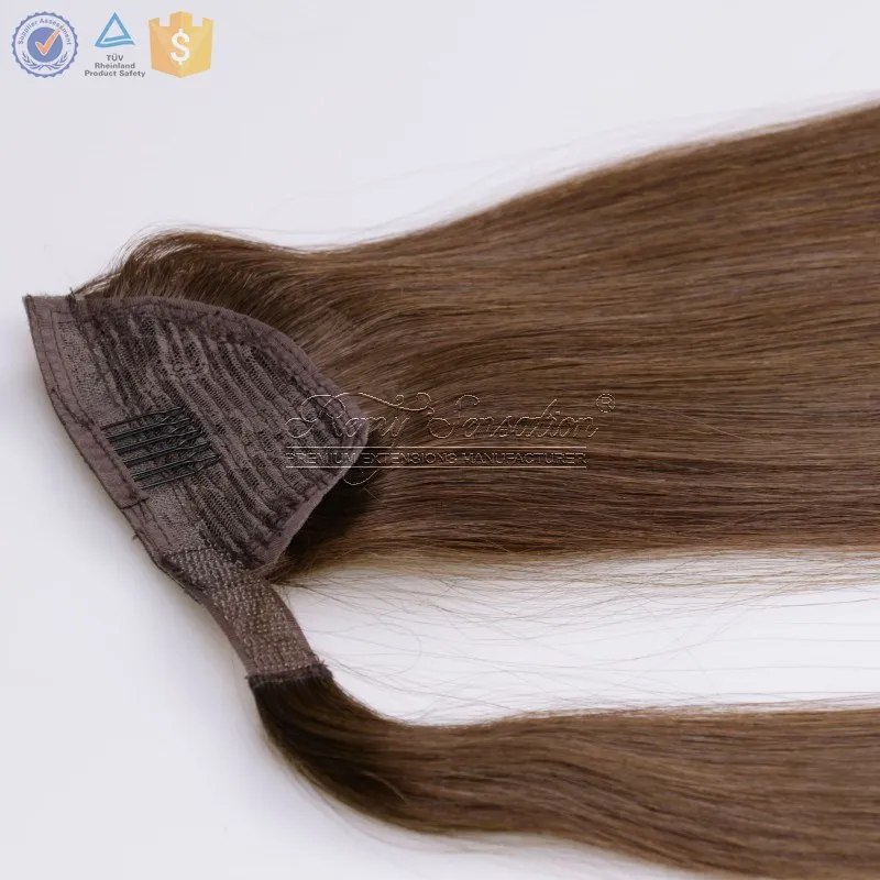Russian human remy hair extension hair ponytail