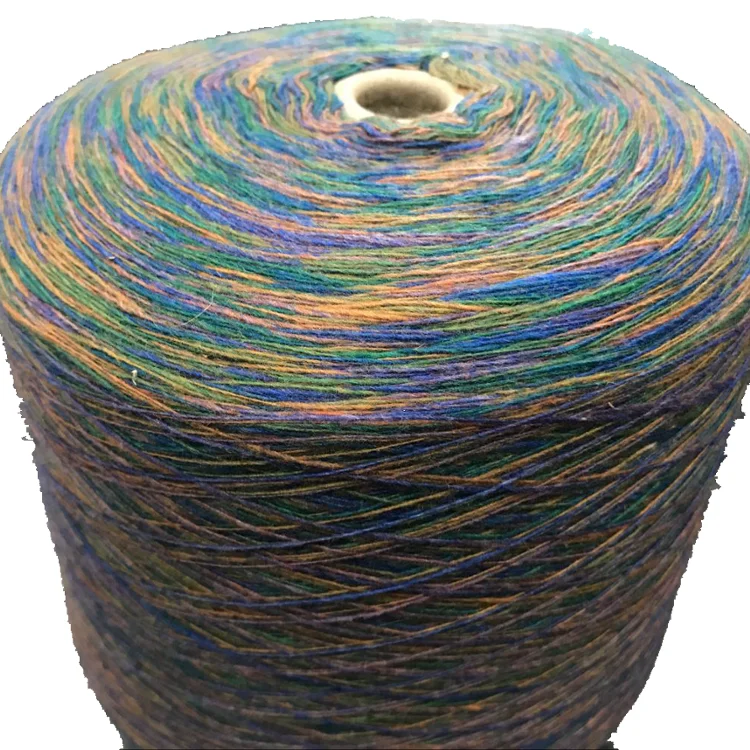 Wholesale 1/15NM 100% Acrylic anti pilling dyed spun Tapered woolen knitted yarn