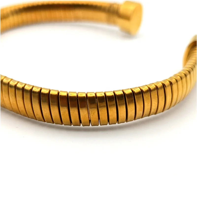 Stainless Steel  Two-Tone Positive Energy HOPE Word Cable Wire Men Bangle Women Bracelet Jewelry