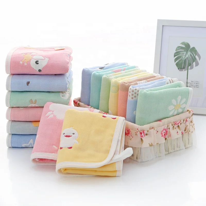 China factory supply oem super quality absorbent soft skin-friendly baby six layer gauze bath towel 100 cotton