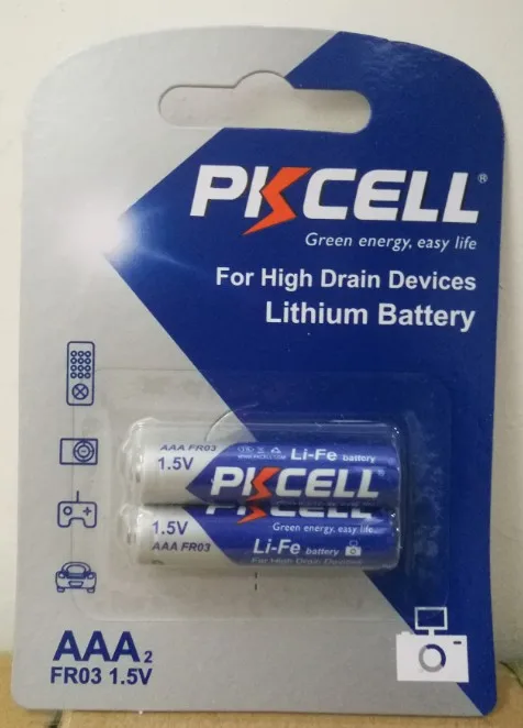 Ааа Fr03 1200 мАч Железа Лития Батареи С Высокой Пропускной Способностью