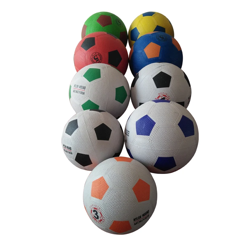 Cheap promotional good quality custom printed kids toys games Rubber soccer ball Football