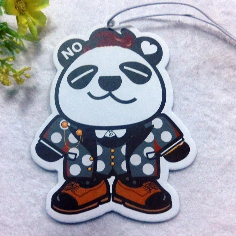 100% Cotton Paper Factory Price Fashionable Car Perfume Air Freshener Packed With Polybag