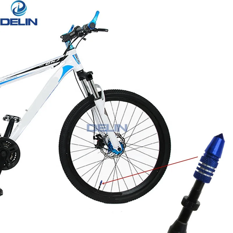 Multi-Color Aluminum Alloy Bullet shape Presta Valve Cap Dust Covers French Style Presta for Bike Tire Valve Caps