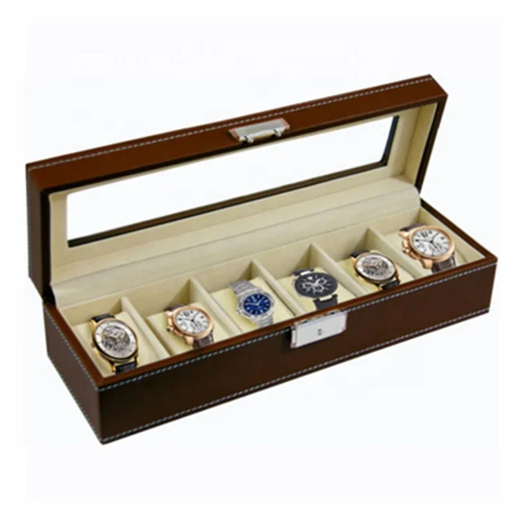Cosmetic Bags & Cases Vip Handmade Deluxe Wooden Watch Box G Shock Custom Pu Leather For Girls 2022