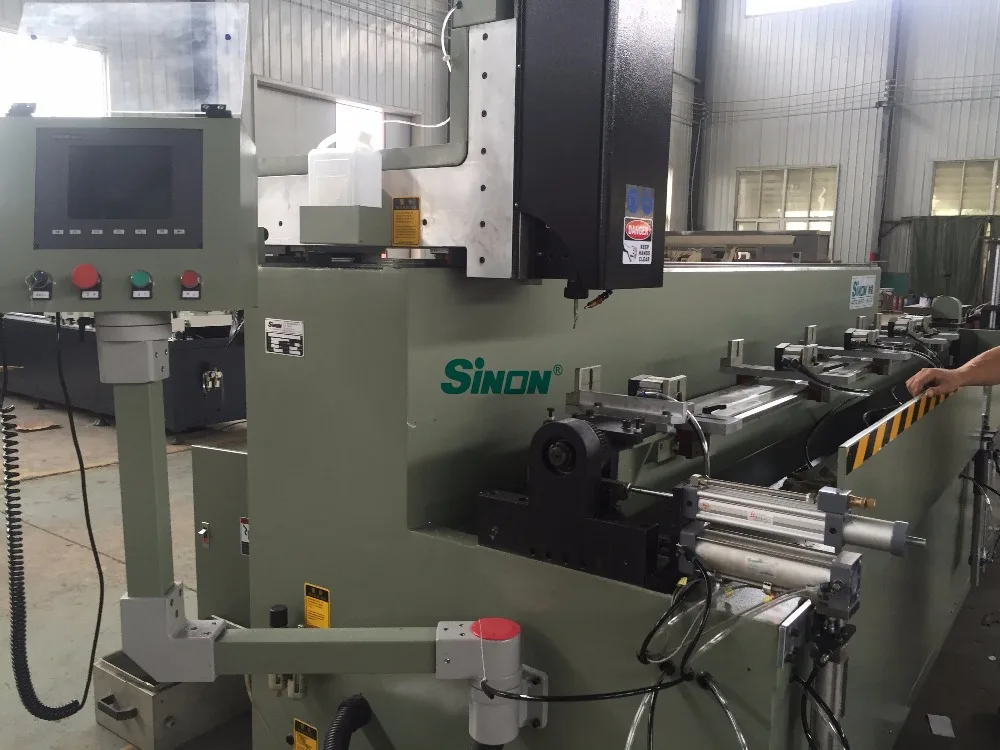 CNC 3 4 axis aluminum pvc profile multi head milling drilling machine