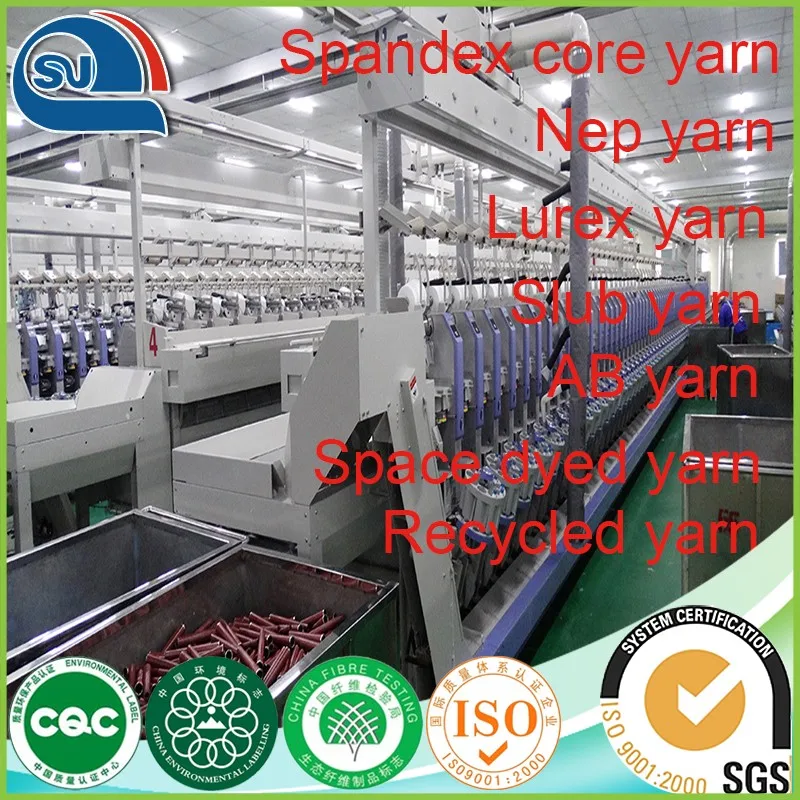 high strength elastane yarn with lycra or hyosung
