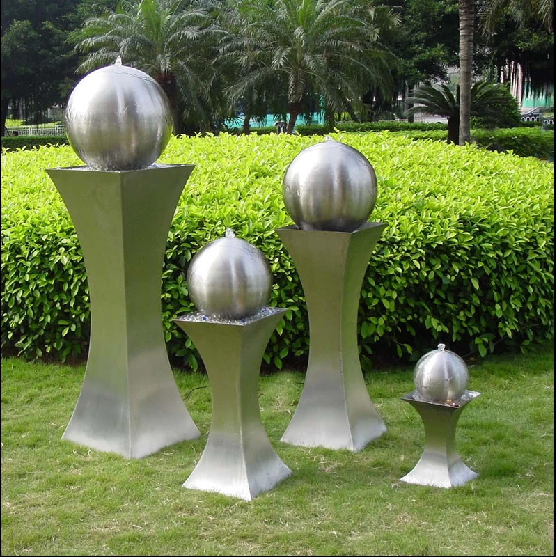 Wall waterfall silver water mold garden decorative fountain outdoor fountain