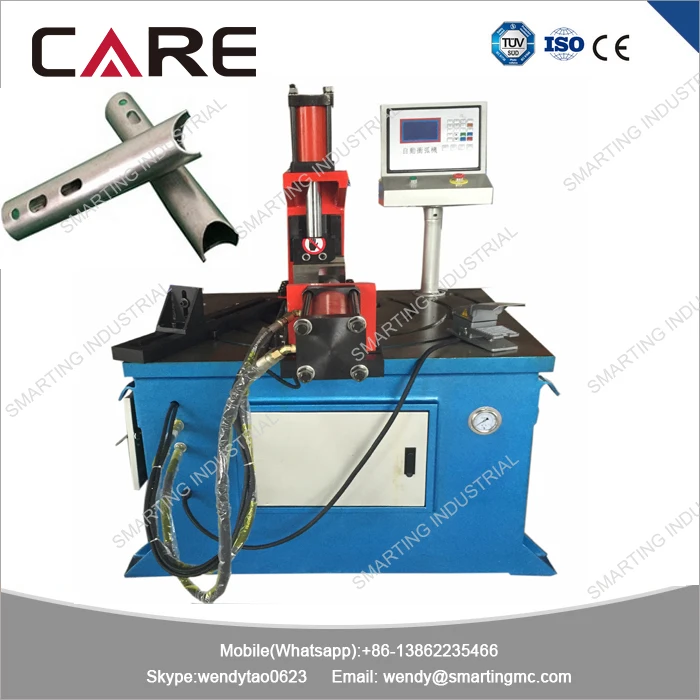 Hydraulic control horizontal steel tube notcher machine for good welding