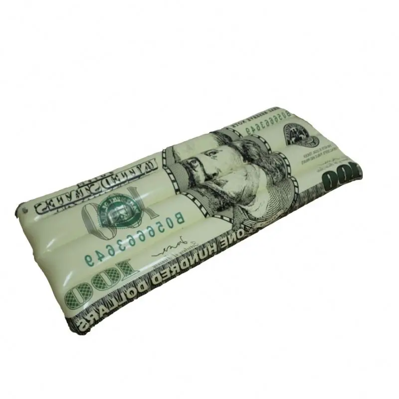 Лидер продаж готова доллар США надувной матрац в наличии для шезлонг для пляжной вечеринки матрас, доллар бассейн плоты