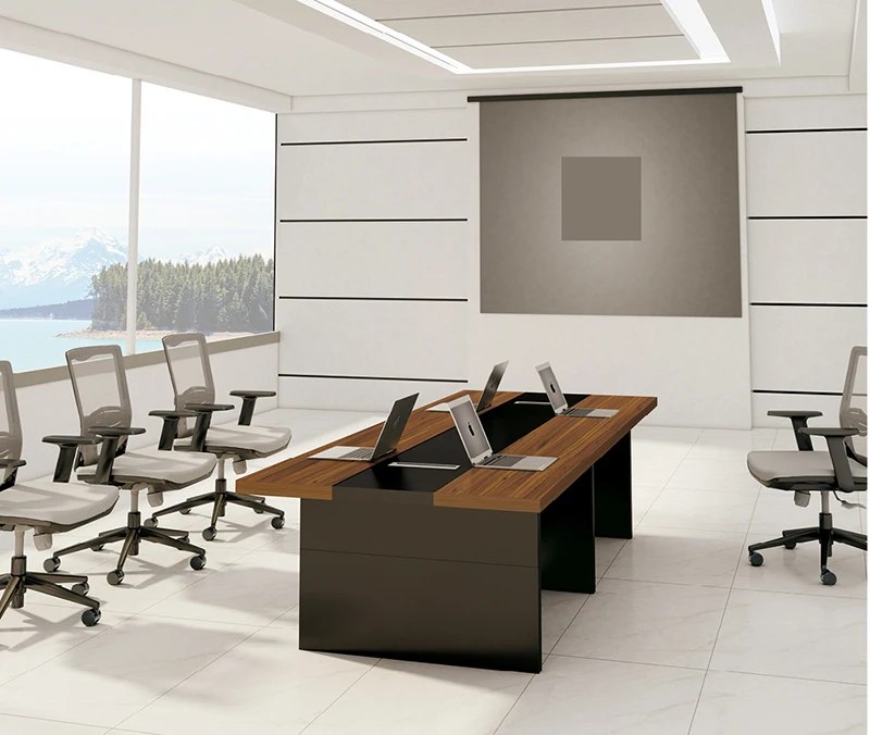 Современный деревянный Роскошный дизайнерский стол для конференц-зала на 20 16 10 мест