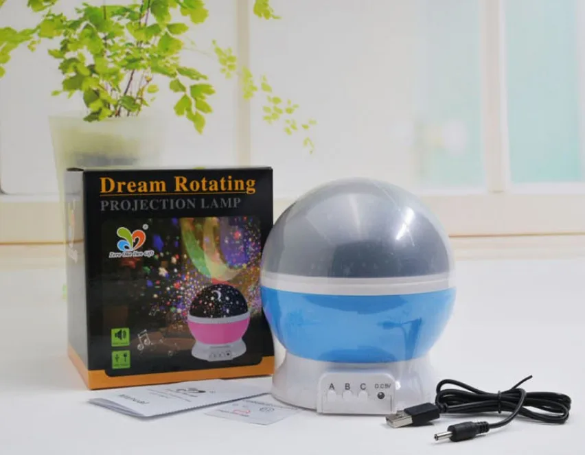 3D star nightlight projector baby light rotating projection nightlight