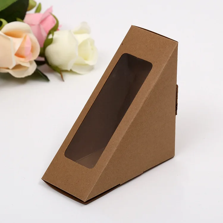 
custom printed visible paper packaging sweet box for cake cookies 
