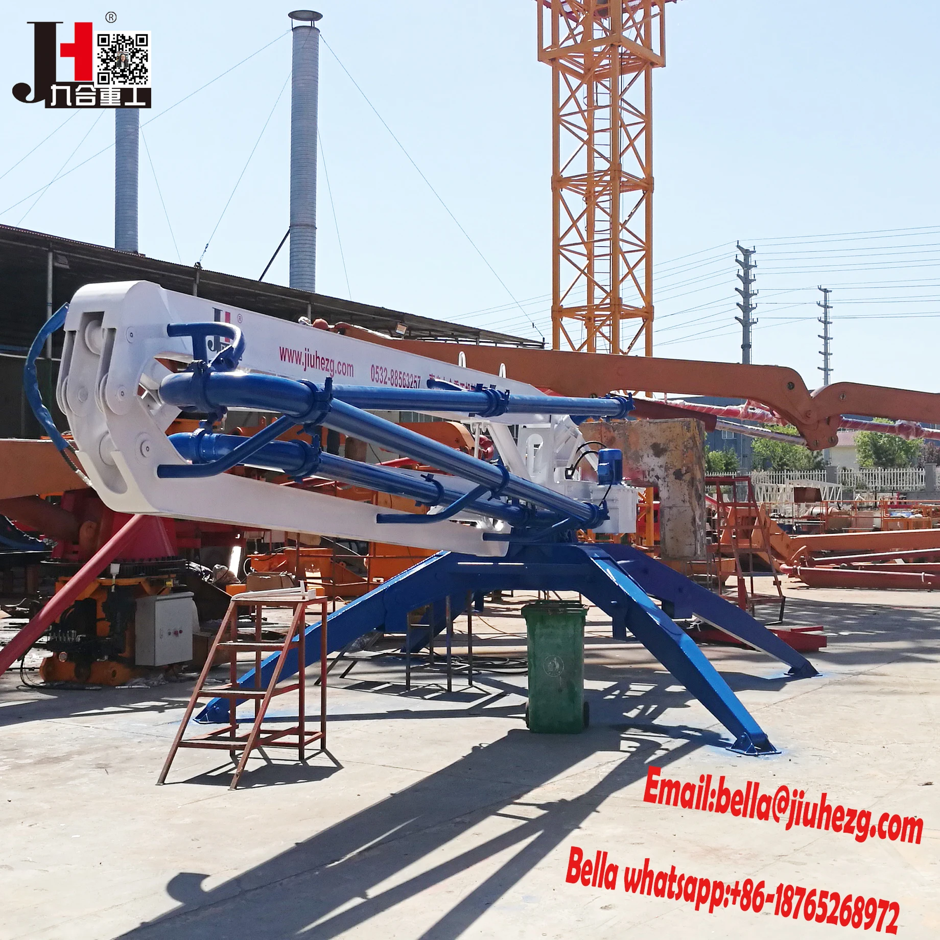 15m 17m 18m 21m 23m Spider concrete placing boom/concrete pump distributor /stationary concrete placing boom