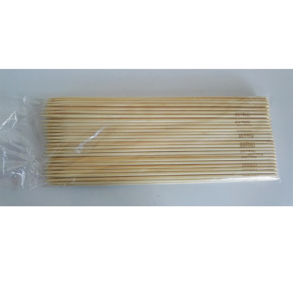 Factory price disposable round  bamboo skewer with  customized logo