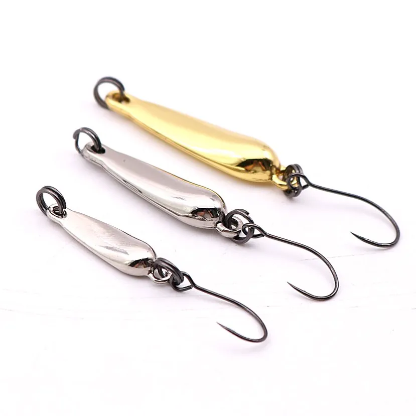 
2020 new design artificial 2.5g single hook metal lure fishing bait for sale 