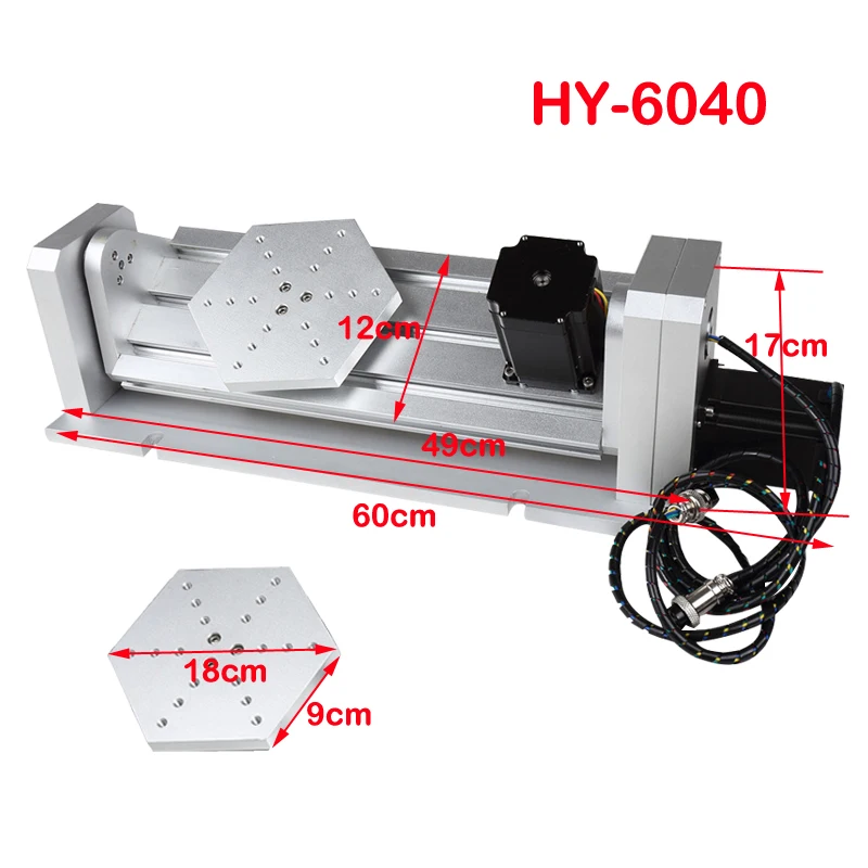HY6040 5axis cnc tooth brush mold  milling engraving router machine