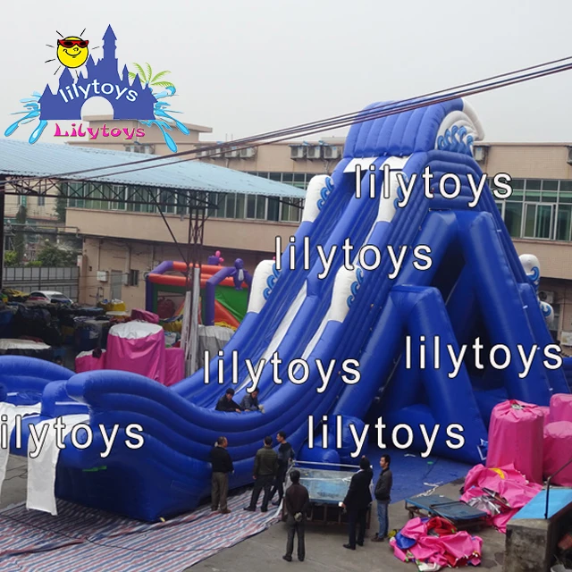 Прочный водный каркас из ПВХ плавательный бассейн с металлической рамой большой водной горкой