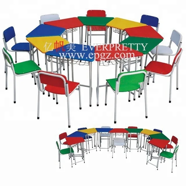 9 Kids Double Desk & Chair, Table for Kids