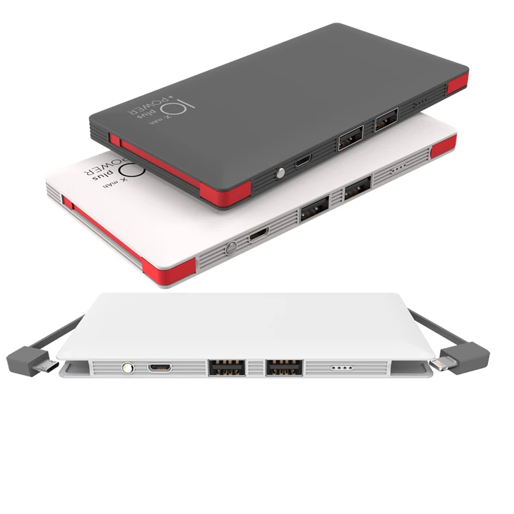 
Low price polymer external battery pink power bank portable charger 