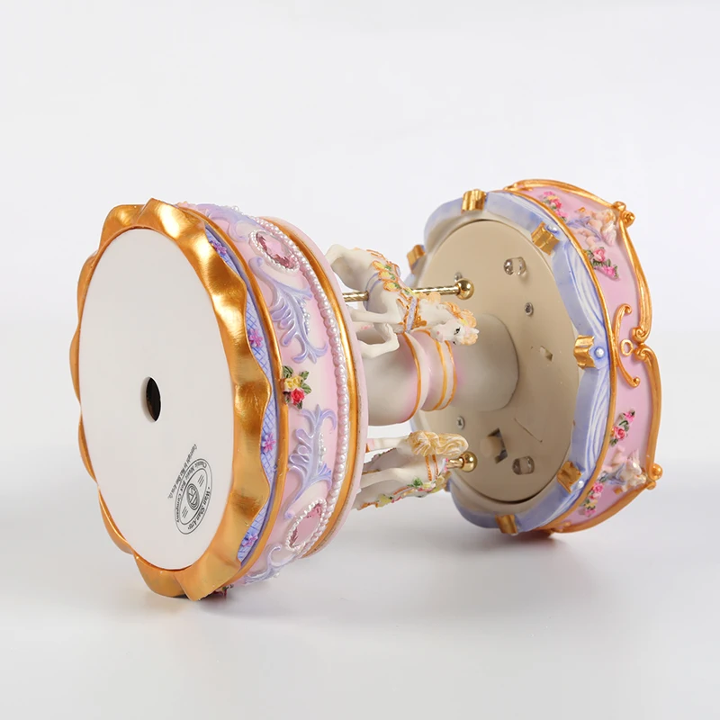 European Christmas Theme Carousel music box