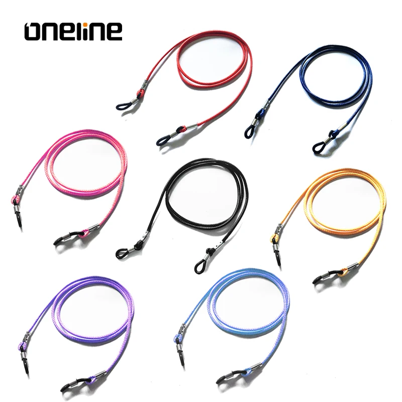 Оптовая продажа с фабрики, веревка для очков из искусственной кожи, модная веревка для очков любого цвета на заказ