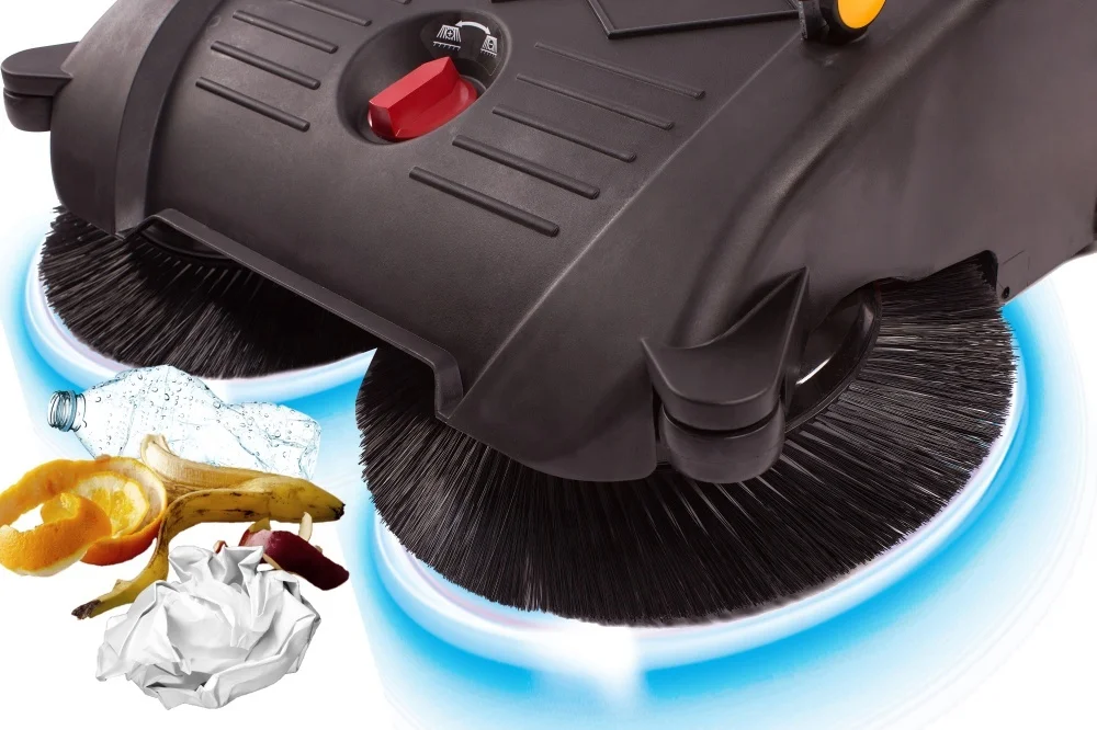 
eco-friendly two side brush paper scraps small debris easy cleaning floor machinery cleaning machine 