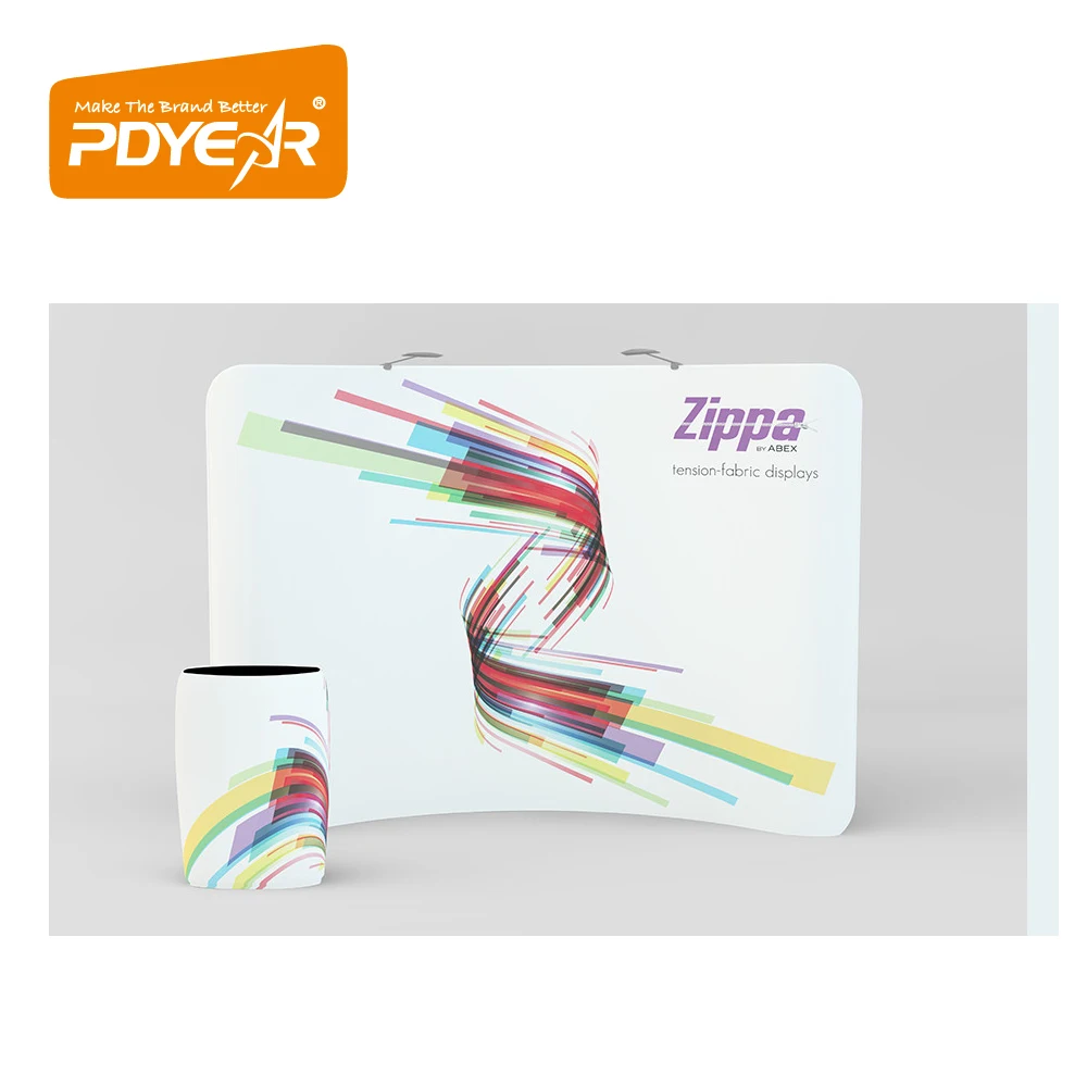 10ft 20ft Portable Aluminum Tube Pillow Case  Display Banner Stand Trade Show Tension Fabric Backdrop