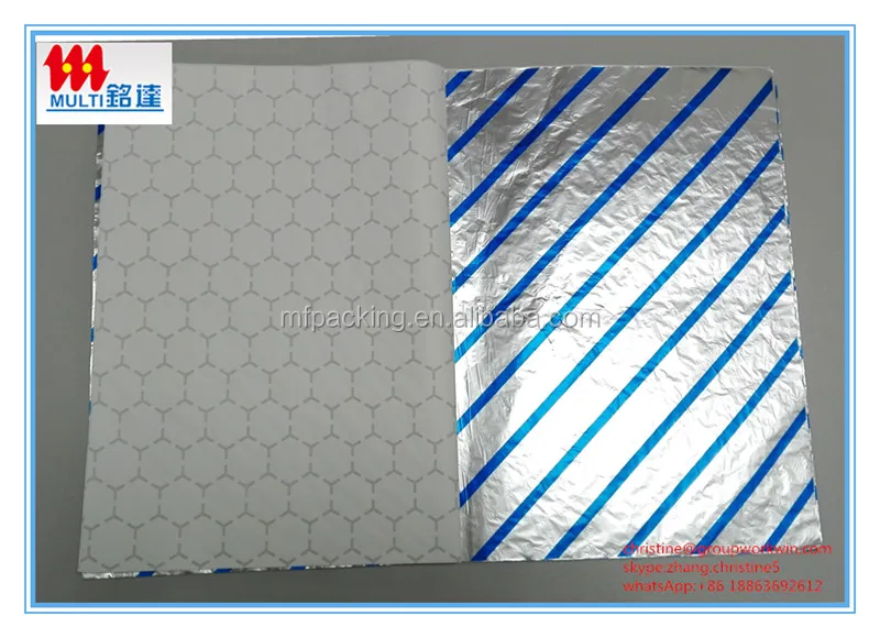 aluminum foil paper,printed laminate aluminum foil paper sheet for hamburger sandwich wrapper,food packing aluminum foil paper