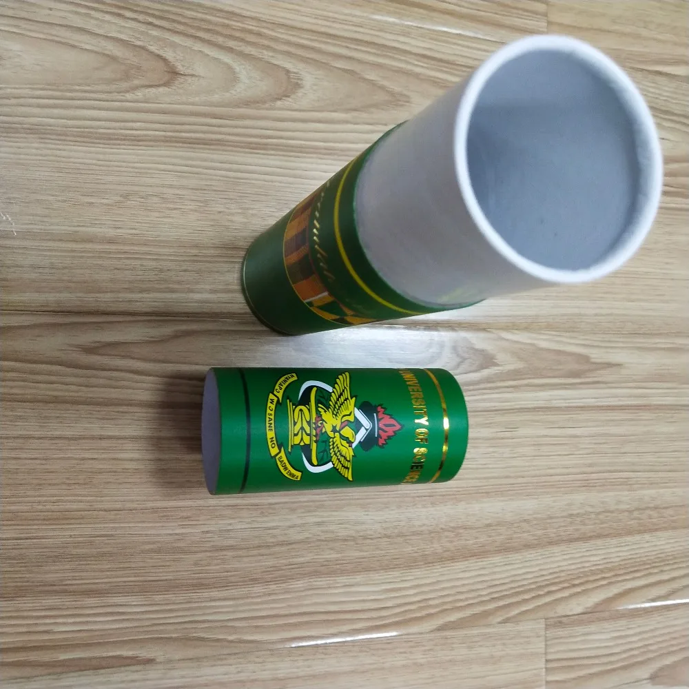 New design custom paper tube diploma graduation certificate scroll holder