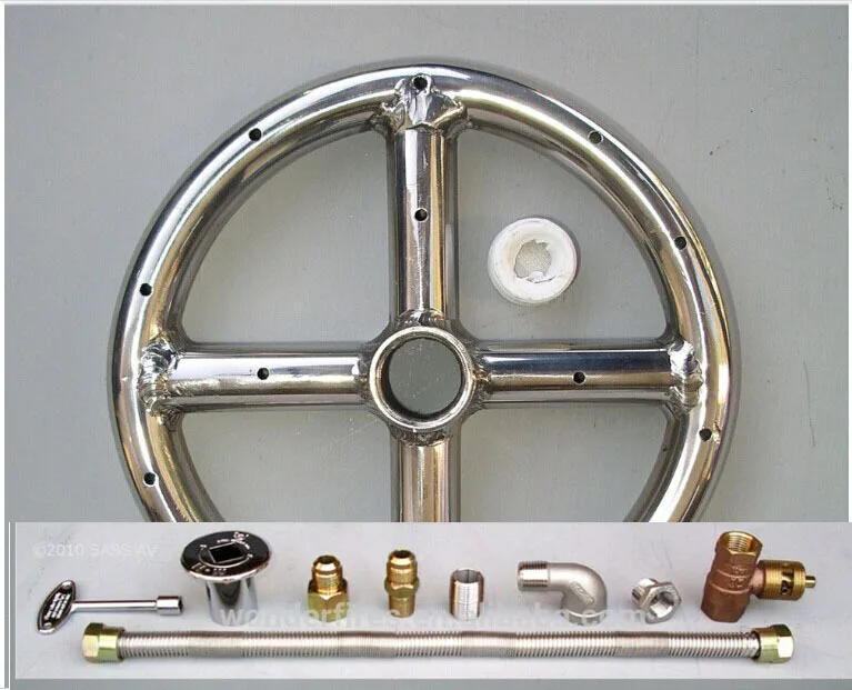 Stainless Steel Fire Ring Burner Fire Pit