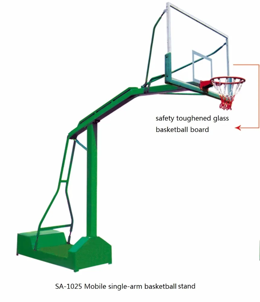 basketball pole and backboard