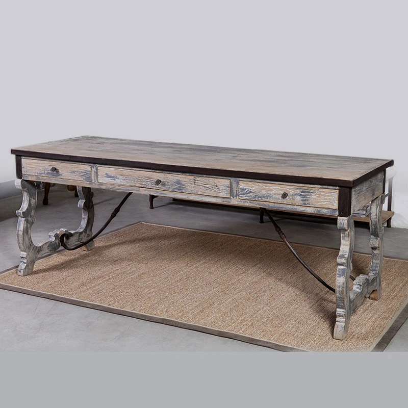 antique furniture long desk table