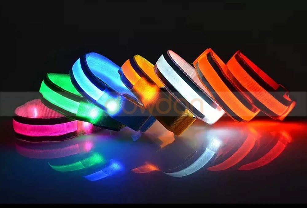 Led Flashing Sport Armband Led Safety Lights For Running at Night Sample Free